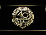 Kansas City Royals 40th Anniversary LED Neon Sign USB - Yellow - TheLedHeroes