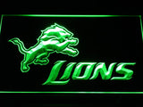 Detroit Lions (3) LED Neon Sign USB - Green - TheLedHeroes