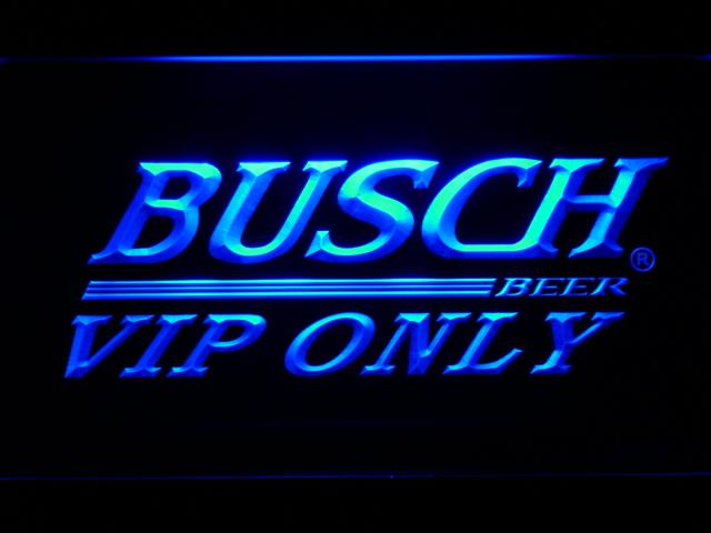Busch VIP Only LED Neon Sign USB - Blue - TheLedHeroes