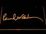 Paul Mccartney LED Neon Sign USB - Yellow - TheLedHeroes