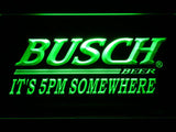 Busch It's 5pm Somewhere LED Neon Sign USB - Green - TheLedHeroes