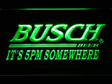 Busch It's 5pm Somewhere LED Neon Sign Electrical - Green - TheLedHeroes