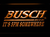Busch It's 5pm Somewhere LED Neon Sign Electrical - Orange - TheLedHeroes