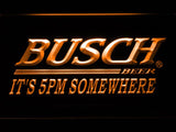Busch It's 5pm Somewhere LED Neon Sign USB - Orange - TheLedHeroes