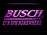 Busch It's 5pm Somewhere LED Neon Sign Electrical - Purple - TheLedHeroes