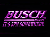 Busch It's 5pm Somewhere LED Neon Sign USB - Purple - TheLedHeroes