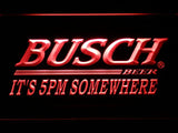 Busch It's 5pm Somewhere LED Neon Sign Electrical - Red - TheLedHeroes