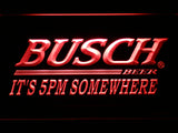 FREE Busch It's 5pm Somewhere LED Sign - Red - TheLedHeroes