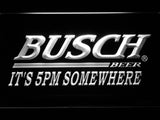 FREE Busch It's 5pm Somewhere LED Sign - White - TheLedHeroes