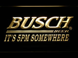 Busch It's 5pm Somewhere LED Neon Sign Electrical - Yellow - TheLedHeroes