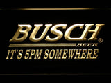 Busch It's 5pm Somewhere LED Neon Sign USB - Yellow - TheLedHeroes