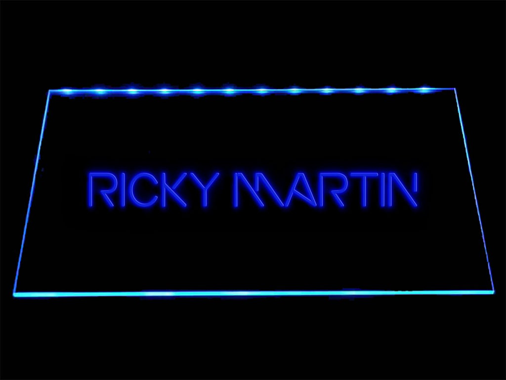 Ricky Martin LED Neon Sign USB - Blue - TheLedHeroes