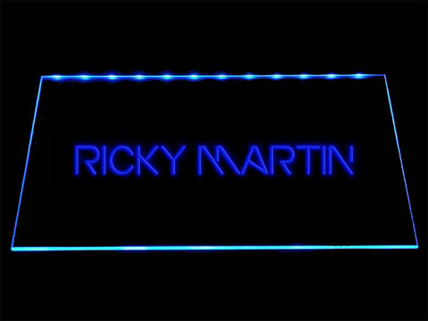 Ricky Martin LED Neon Sign USB - Blue - TheLedHeroes