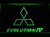 Mitsubishi Evolution IV LED Neon Sign Electrical - Green - TheLedHeroes