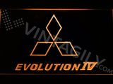 Mitsubishi Evolution IV LED Sign - Orange - TheLedHeroes