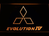 Mitsubishi Evolution IV LED Neon Sign Electrical - Orange - TheLedHeroes