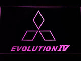 FREE Mitsubishi Evolution IV LED Sign - Purple - TheLedHeroes