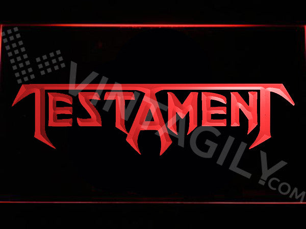 Testament LED Sign - Red - TheLedHeroes