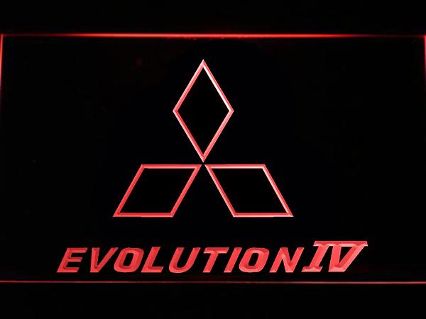 Mitsubishi Evolution IV LED Neon Sign Electrical - Red - TheLedHeroes