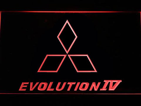 Mitsubishi Evolution IV LED Neon Sign Electrical - Red - TheLedHeroes