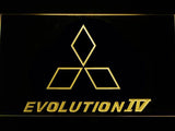 Mitsubishi Evolution IV LED Neon Sign Electrical - Yellow - TheLedHeroes