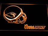 Arizona Cardinals Coors Light LED Neon Sign USB - Orange - TheLedHeroes