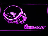Arizona Cardinals Coors Light LED Neon Sign Electrical - Purple - TheLedHeroes