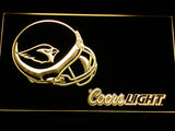 Arizona Cardinals Coors Light LED Sign - Yellow - TheLedHeroes