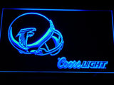 Atlanta Falcons Coors Light LED Neon Sign USB - Blue - TheLedHeroes