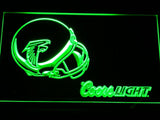 Atlanta Falcons Coors Light LED Neon Sign USB - Green - TheLedHeroes