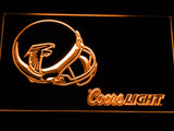 Atlanta Falcons Coors Light LED Neon Sign Electrical - Orange - TheLedHeroes