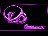 Atlanta Falcons Coors Light LED Neon Sign Electrical - Purple - TheLedHeroes