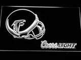 Atlanta Falcons Coors Light LED Neon Sign Electrical - White - TheLedHeroes