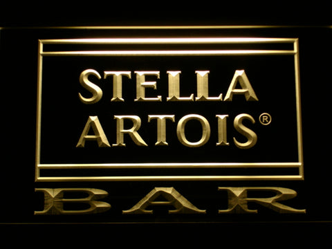 FREE Stella Artois Bar (2) LED Sign - Yellow - TheLedHeroes