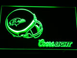 Baltimore Ravens Coors Light LED Sign - Green - TheLedHeroes