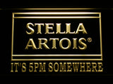 FREE Stella Artois It's 5pm Somewhere (2) LED Sign - Yellow - TheLedHeroes