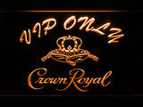 Crown Royal VIP Only LED Neon Sign Electrical - Orange - TheLedHeroes