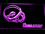 Buffalo Bills Coors Light LED Neon Sign USB - Purple - TheLedHeroes