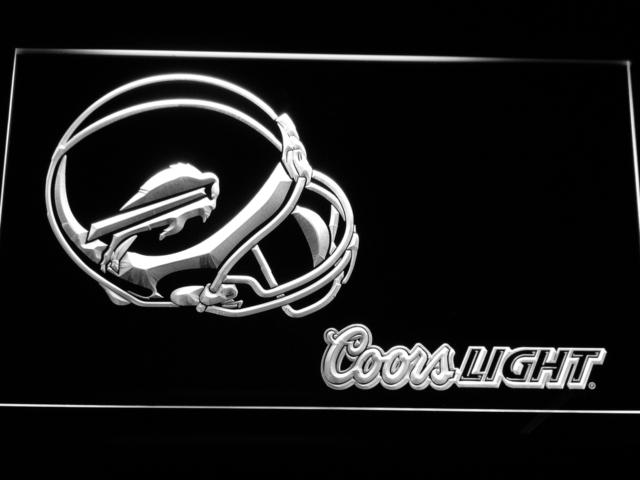 Buffalo Bills Coors Light LED Neon Sign USB - White - TheLedHeroes