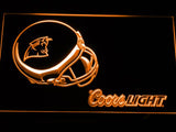 Carolina Panthers Coors Light LED Neon Sign Electrical - Orange - TheLedHeroes