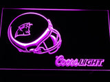 Carolina Panthers Coors Light LED Neon Sign Electrical - Purple - TheLedHeroes