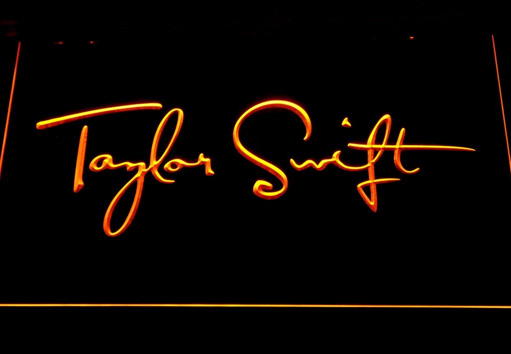 Taylor Swift LED Neon Sign USB - Yellow - TheLedHeroes