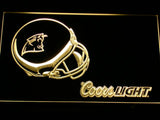Carolina Panthers Coors Light LED Neon Sign Electrical - Yellow - TheLedHeroes