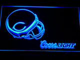 Chicago Bears Coors Light LED Neon Sign USB - Blue - TheLedHeroes