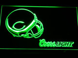 Chicago Bears Coors Light LED Neon Sign USB - Green - TheLedHeroes