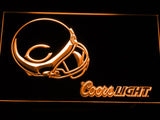 Chicago Bears Coors Light LED Neon Sign USB - Orange - TheLedHeroes