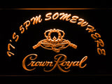 Crown Royal It's 5pm Somewhere LED Neon Sign USB - Orange - TheLedHeroes