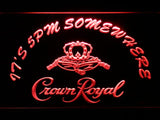 Crown Royal It's 5pm Somewhere LED Neon Sign USB - Red - TheLedHeroes