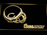 Chicago Bears Coors Light LED Neon Sign USB - Yellow - TheLedHeroes