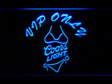 Coors Light Bikini VIP Only LED Neon Sign USB - Blue - TheLedHeroes